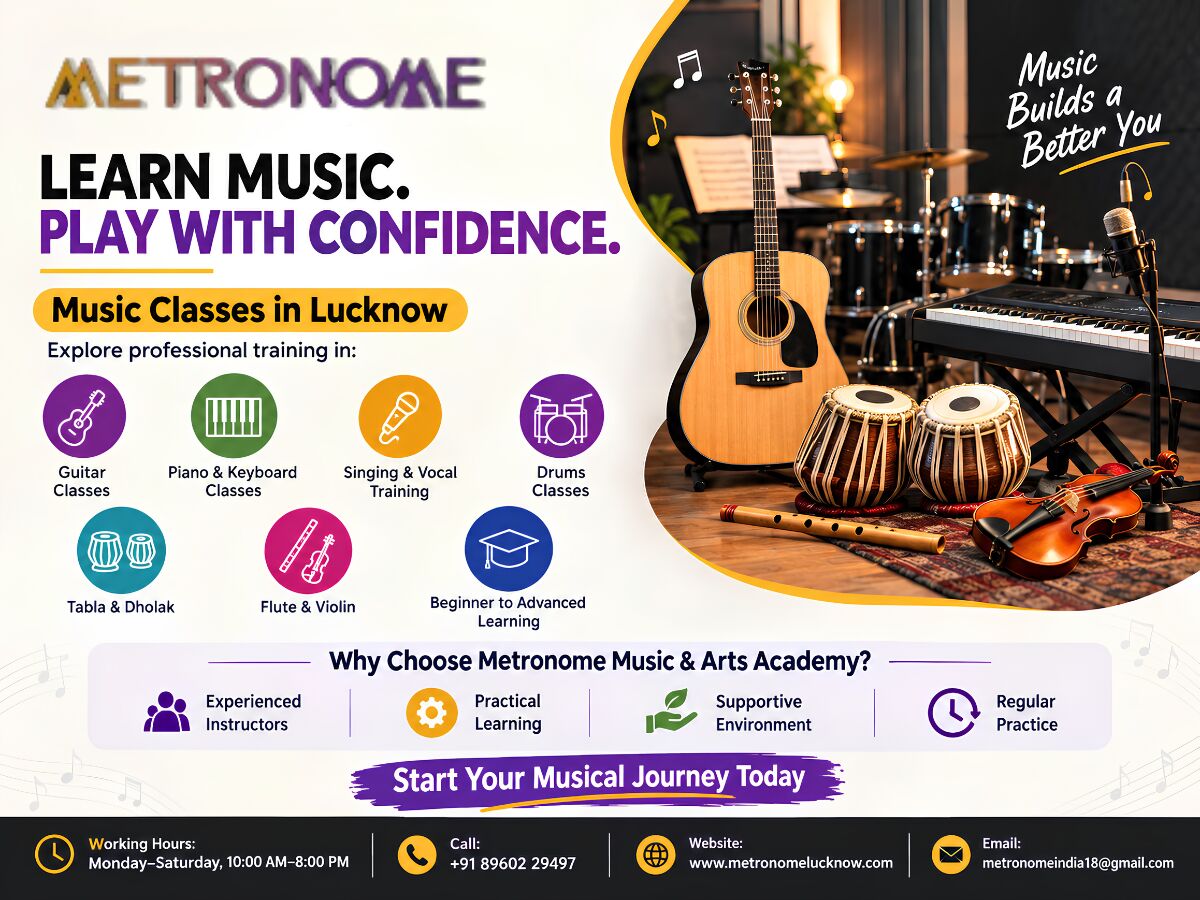 Lucknow, Creative, Metronome Music And Arts Academy &ndash; Music & Dance Classes In Lucknow