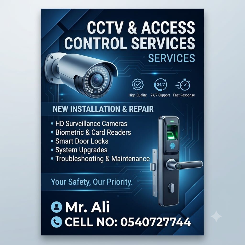 Riyadh, Security, CCTV CAMERA 📸 Installation