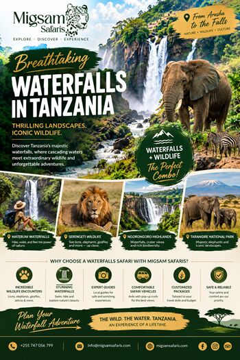 Dar es Salaam, Travel, Waterfalls In Tanzania &ndash; Migsam Safaris
