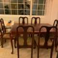 SAR 400,  Premium Wooden Dining Table Set &ndash; 6 Chairs &ndash; Good Condition