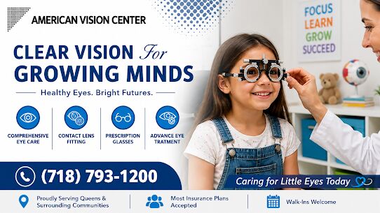 New York, Health, Pediatric Eye Exam Near Forest Hills - American Vision Center