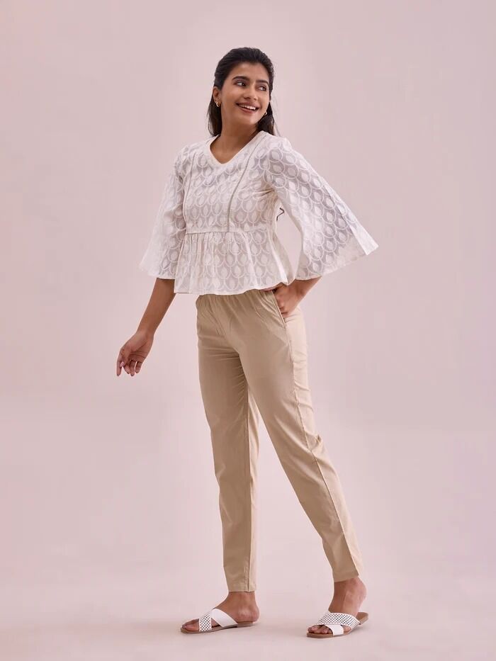 Chennai, Clothing & Accessories, INR 899,  Buy Cotton Pants For Women With Easy To Match Neutral Shades - Go Colors