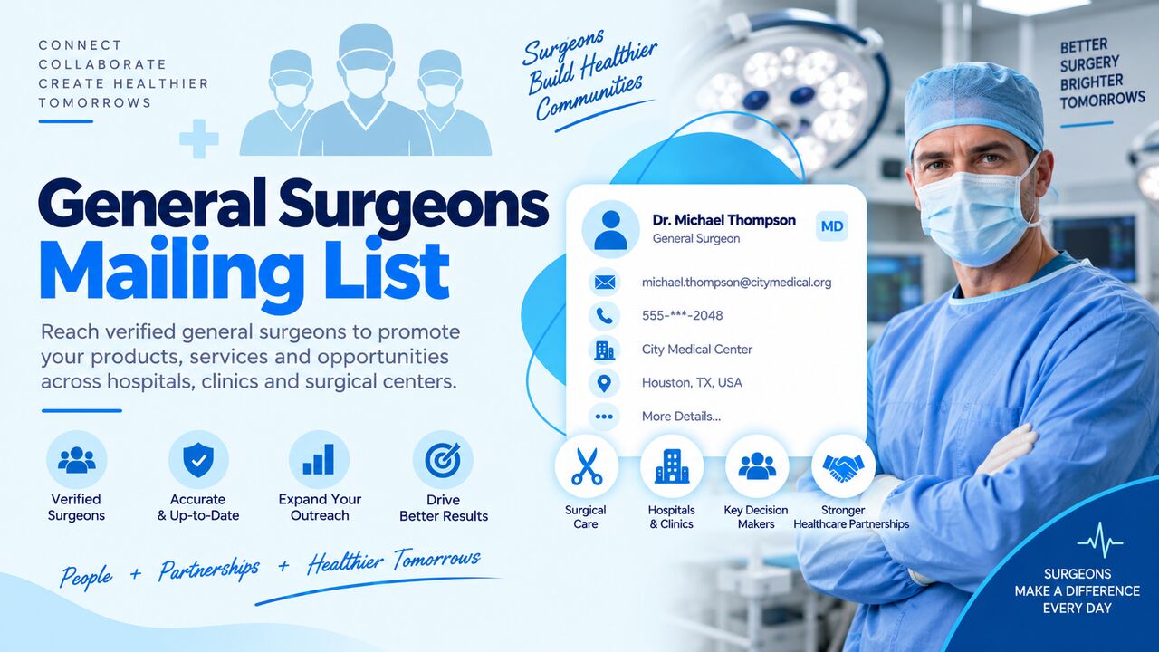U.S. Virgin Islands, Business, General Surgeons Mailing List For B2B Leads