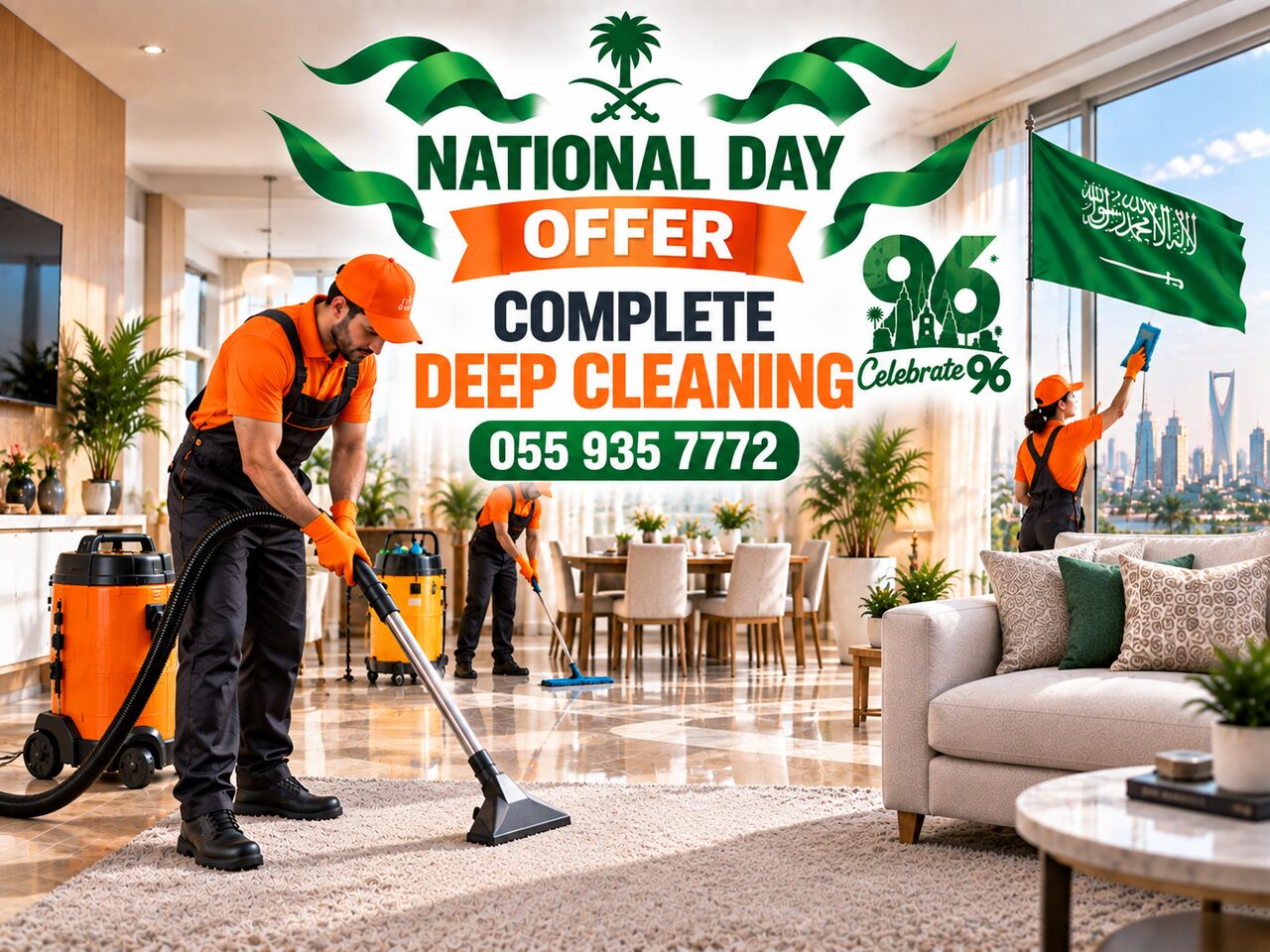 Al Nahda, Cleaning, 🧡🧡NATIONAL DAY OFFER–COMPLETE DEEP CLEANING DAMMAM–055 935 7772🧡🧡