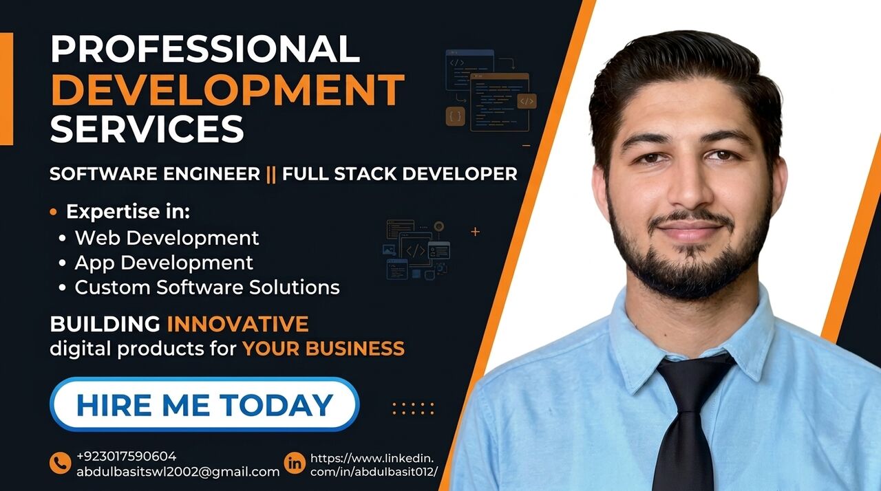 Islamabad, Job Seekers, Software Engineer || Full Stack Developer