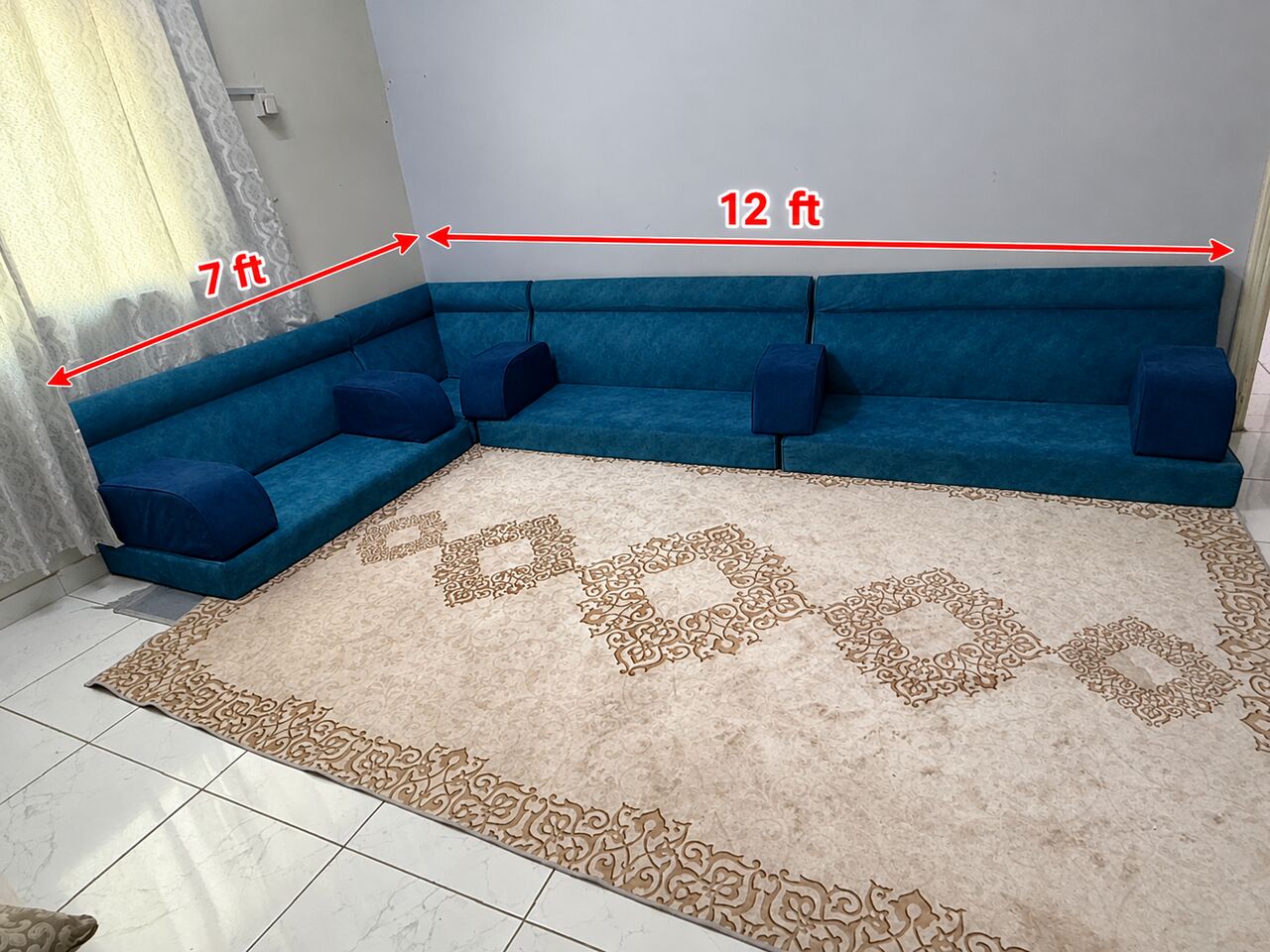 Al Murabba, Furniture, SAR 750,  Majlis Set + Two Seater Sofa Set