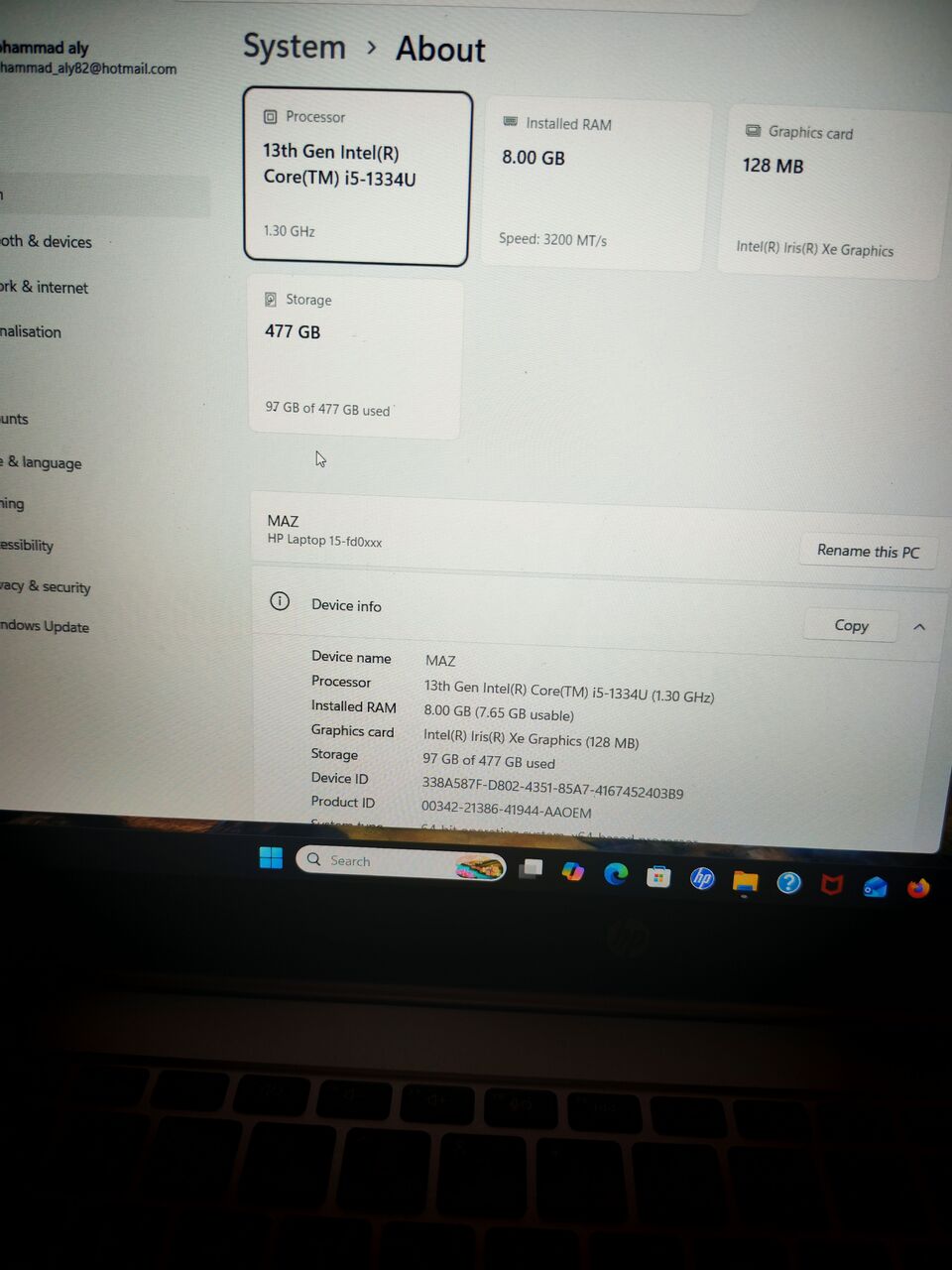 Jeddah, Computers, SAR 1350,  HP Laptop 15
