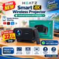 BHD 32,  Brand New 4K Smart Android WIFI Projector (Built-In Play Store) Mobile Screen Sharing