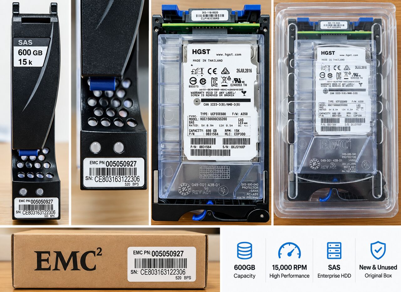 Riyadh, Computers, SAR 220,  HGST 600GB 15K SAS Enterprise Server HDD &ndash; New/Unused &ndash; 10 PCS