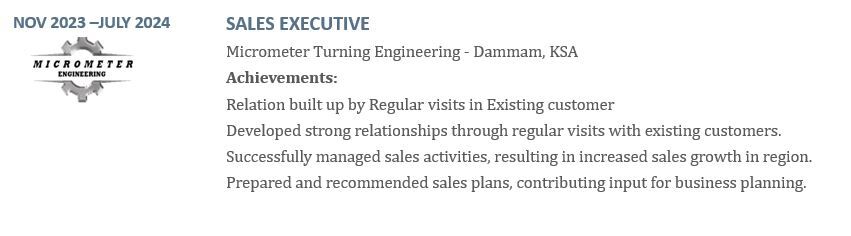 Dammam, Job Seekers, Sales Coordinator &ndash; Industrial Services (Machining & Fabrication)