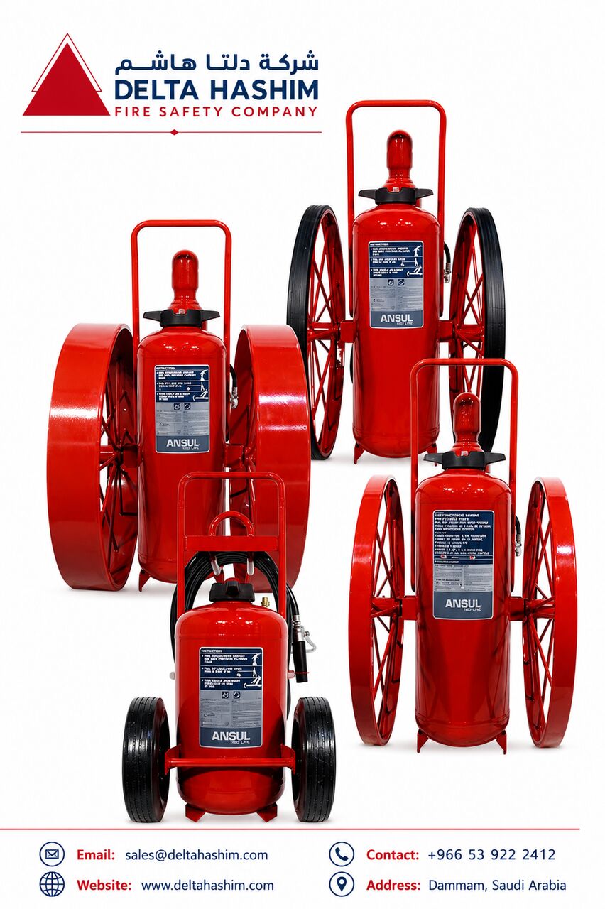 Dammam, Marketing, UL Listed, 125 LBS, DCP Wheeled Fire Extinguishers, Bulk Stock In Dammam | Jubail