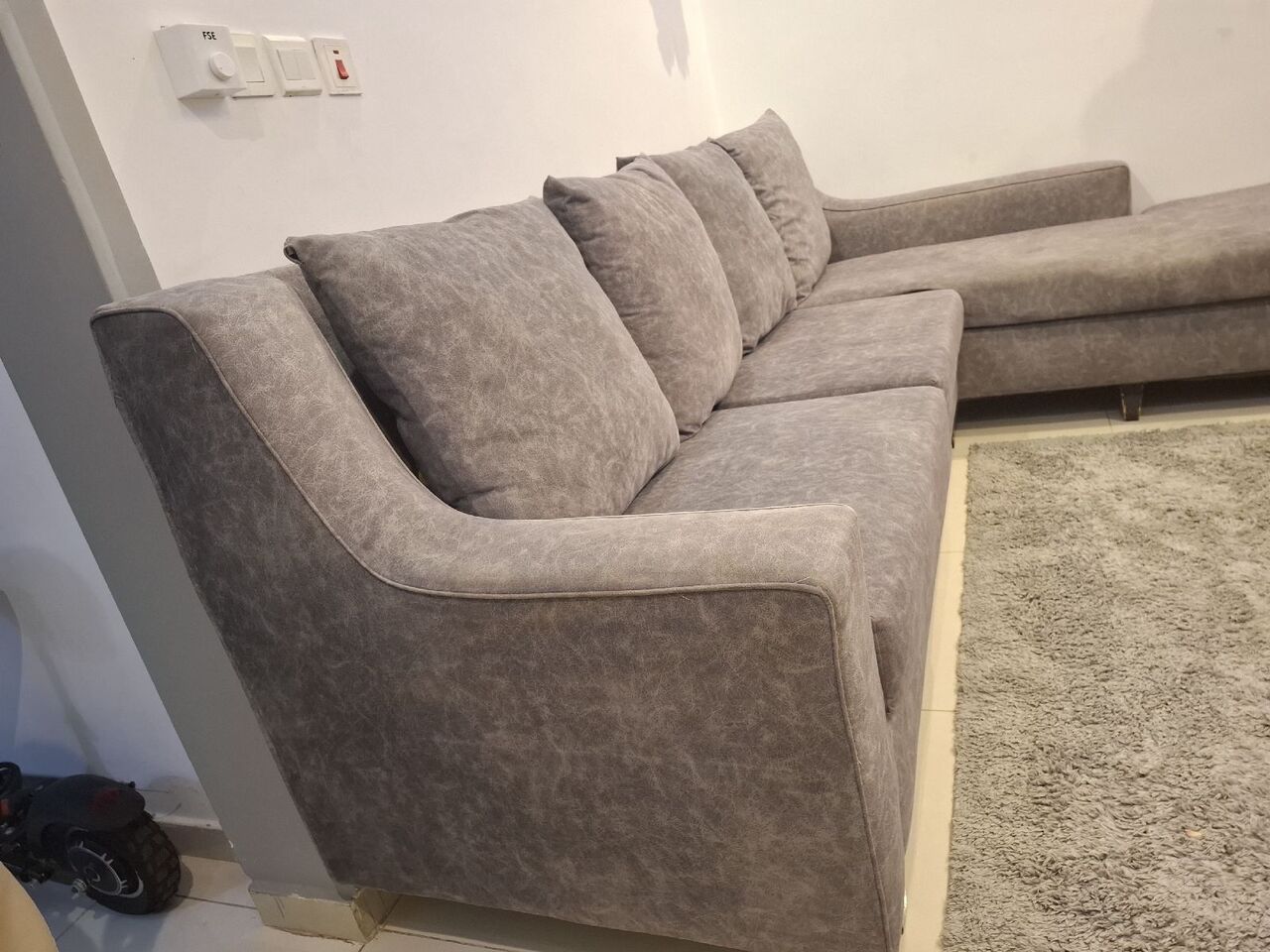 Jeddah, Furniture, SAR 350,  L-SHAPE SOFA FOR SALE, GOOD CONDITION.