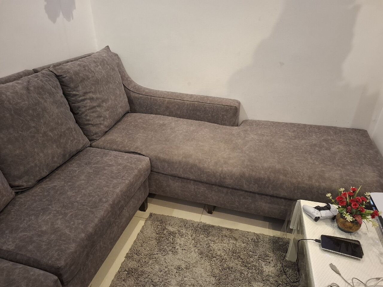 Jeddah, Furniture, SAR 350,  L-SHAPE SOFA FOR SALE, GOOD CONDITION.