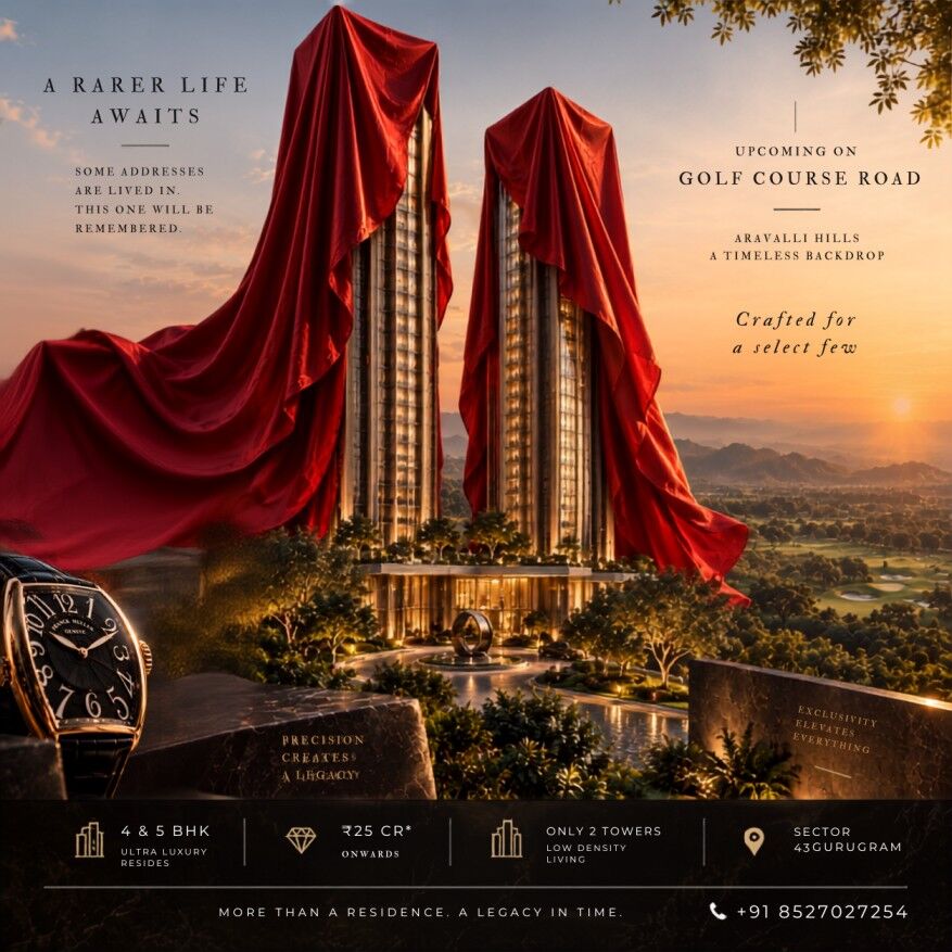 Gurgaon, Real Estate For Sale, INR 250000000,  5 BR,  7000 Sq. Meter,  M3M Franck Muller &ndash; Luxury 4 & 5 BHK Residences In Sector 43