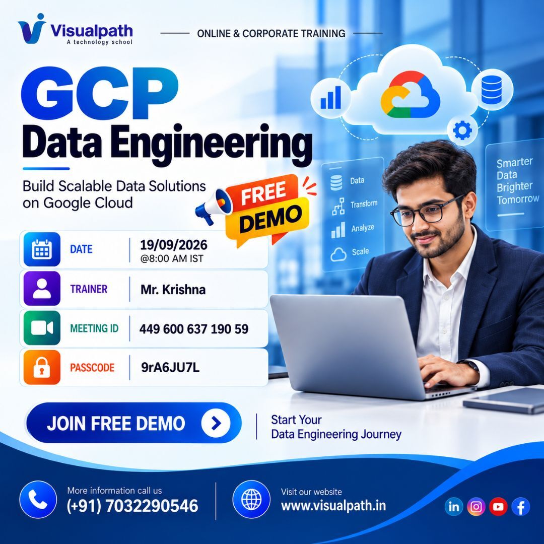 Hyderabad, Education, GCP Data Engineering Course | Free Demo For Beginners