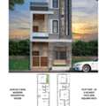 A Complete Home Design On A Narrow 16x56 Plot