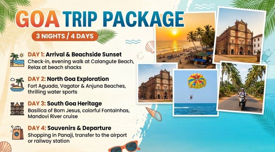 Goa, Travel, Goa Trip Package For 3 Nights: Friends Trip, Maximum Value