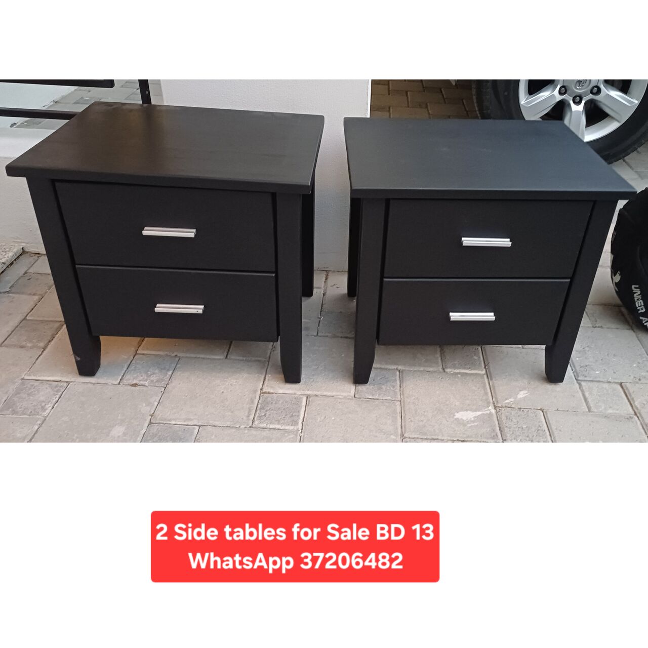 Manama, Furniture, BHD 13,  ✅️ 2 Side Tables For Sale In Good Condition With Delivery