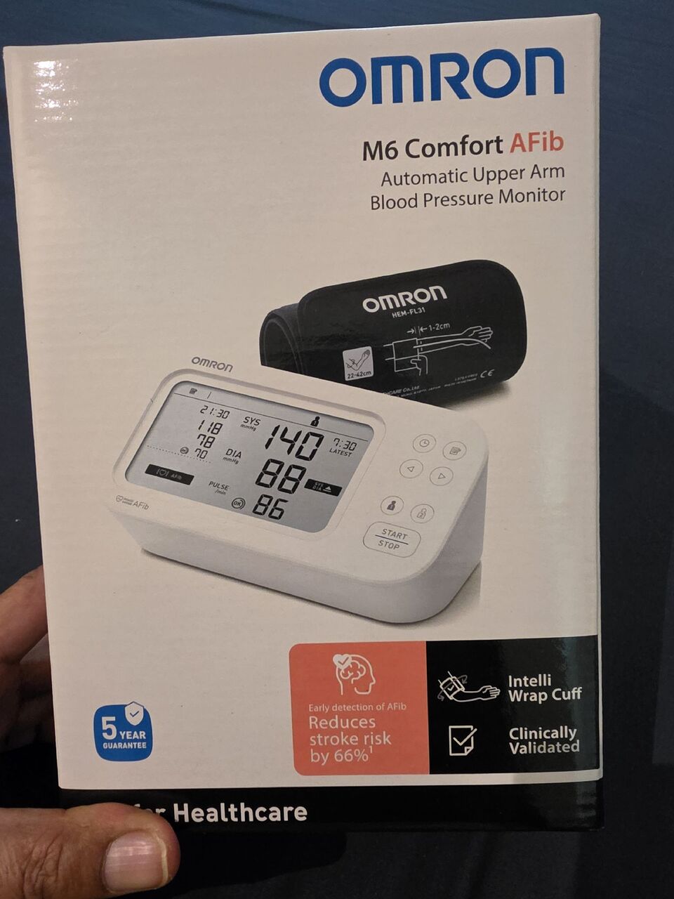 Al Malqa, Health & Beauty Items, SAR 225,  OMRON M6 Comfort AFiB Automatic BP Monitor