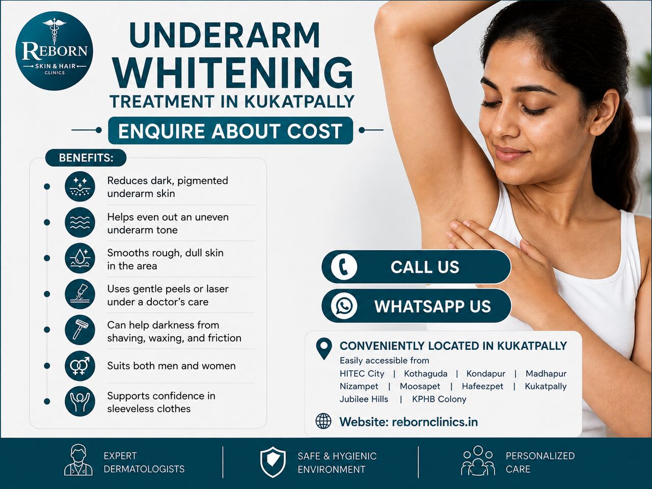 Hyderabad, Health & Beauty Items, INR 3000,  Underarm Whitening Treatment In Kukatpally, Hyderabad &mdash; Know Your Treatment Price