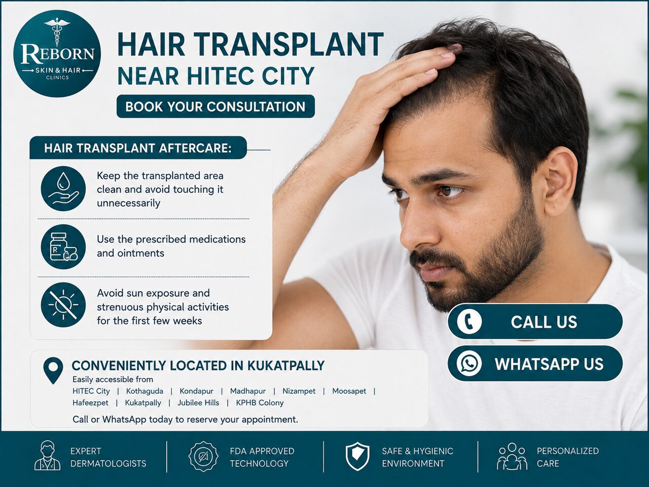 Hyderabad, Health & Beauty Items, INR 29999,  Hair Transplant Near HITEC City &mdash; Ask About Your Cost