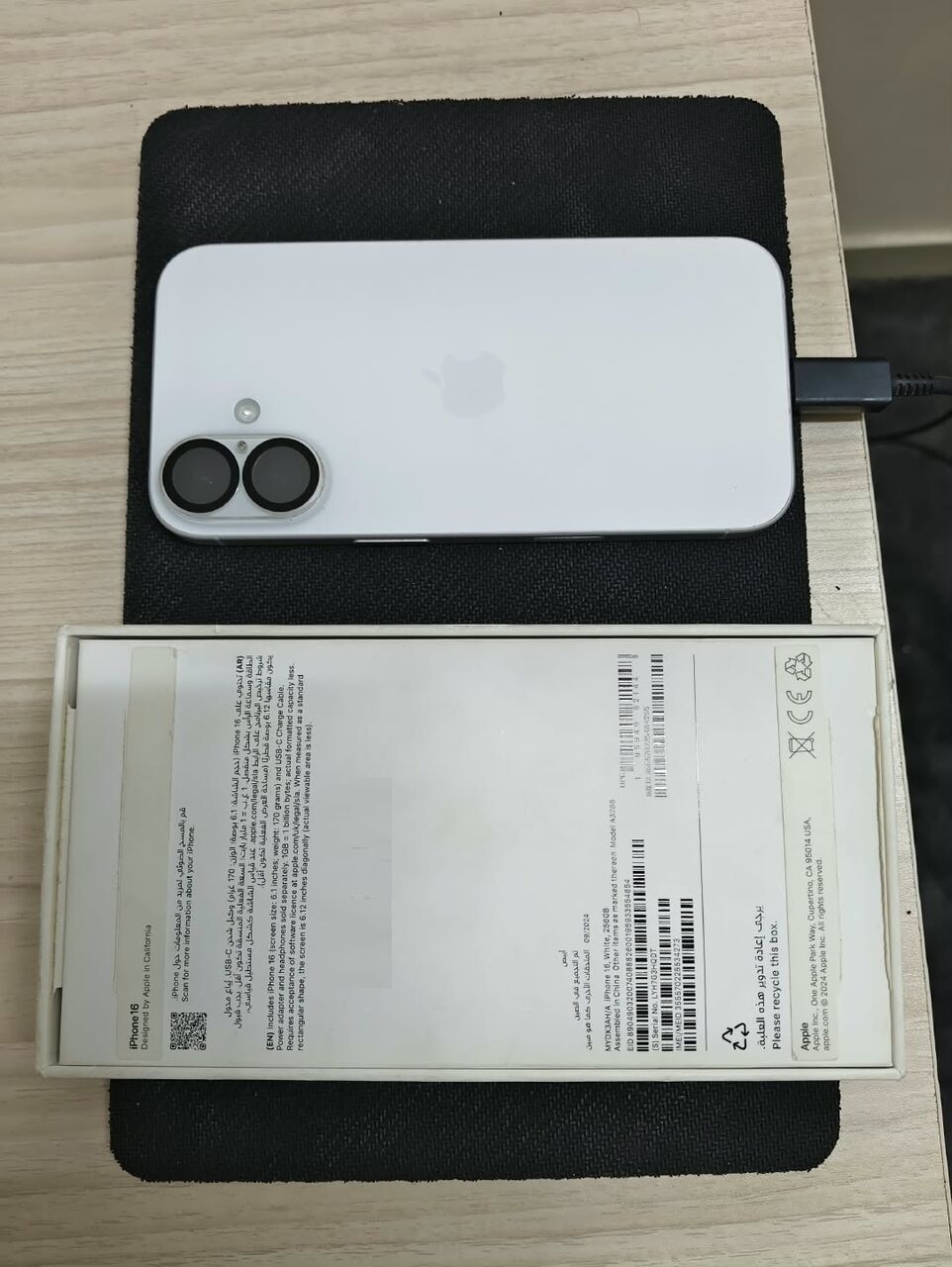 Riyadh, Mobile Phones, SAR 3000,  Apple IPhone 16 White 256GB