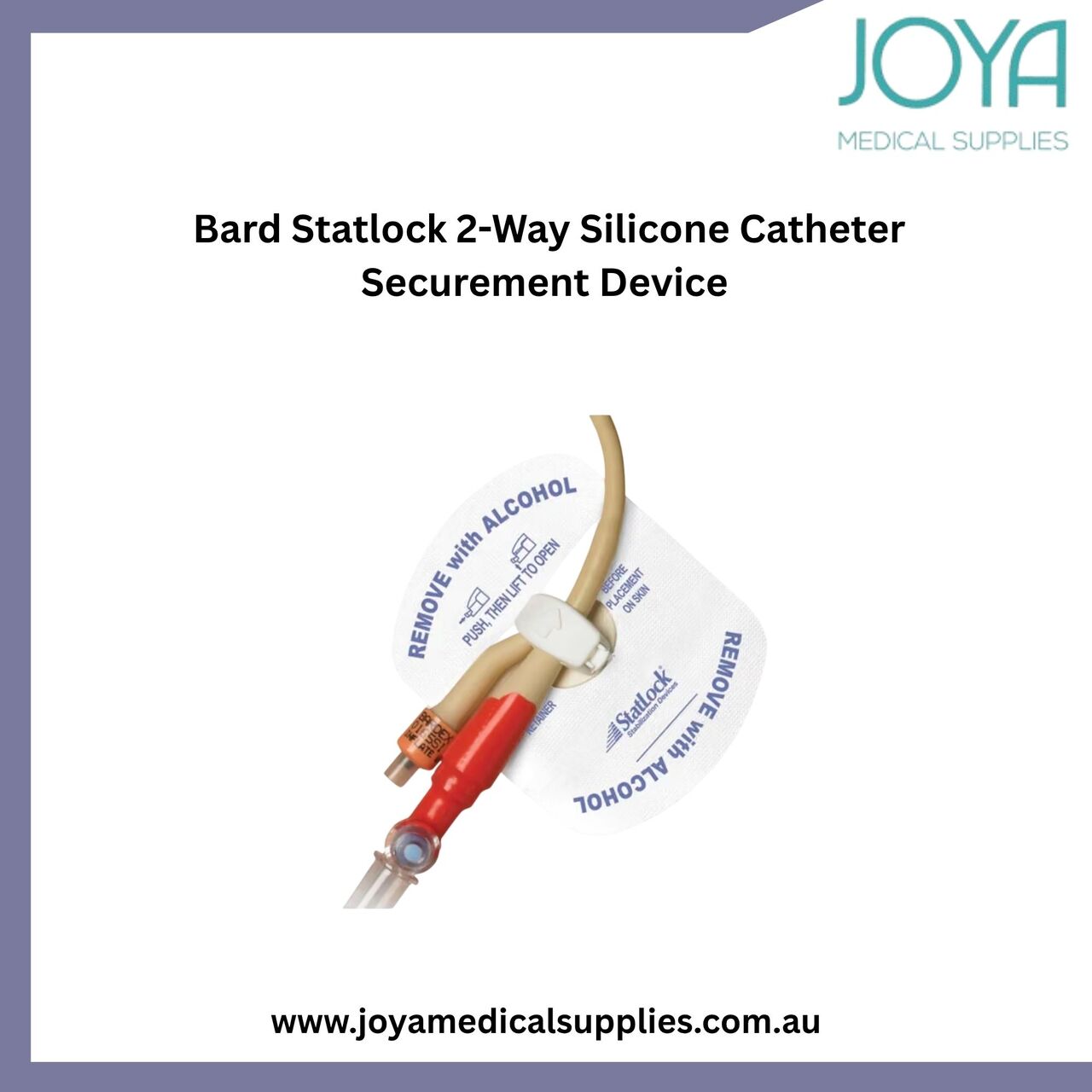 Sydney, Health & Beauty Items, Bard Statlock 2-Way Silicone Catheter Securement Device - Joya Medical Supplies