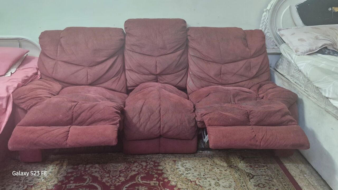 Riyadh, Furniture, SAR 300,  3-Seater Reclining Sofa For Sale Price 300 🛋️