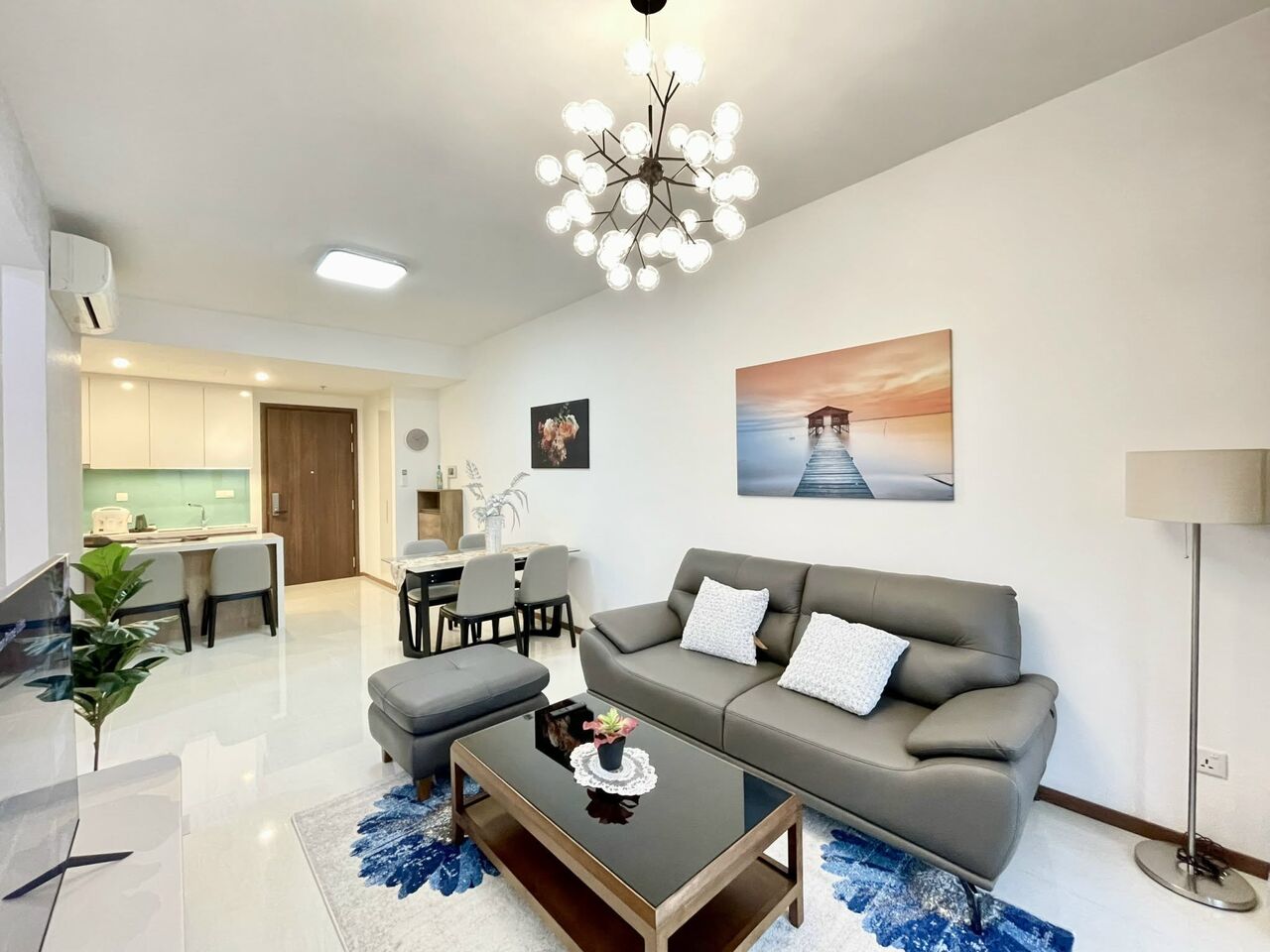 Ho Chi Minh City, Apartments, Flats, Houses & Villas, VND 21000000/month,  Furnished,  2 BR,  85 Sq. Meter,  RIVER VIEW 2 BEDROOMS APARTMENT FOR RENT AT ONE VERANDAH