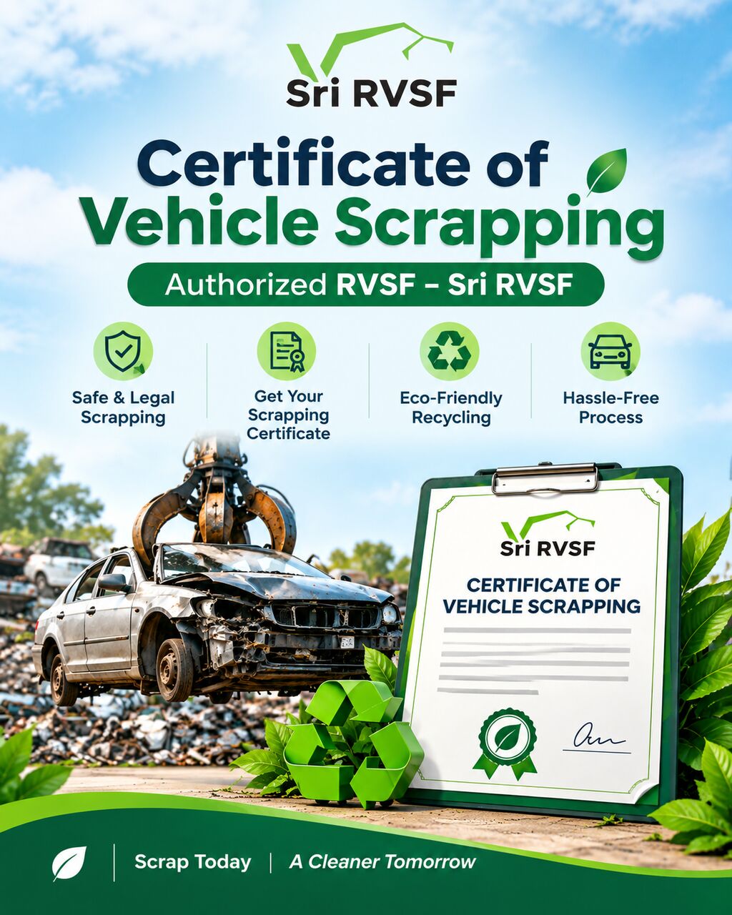 Mumbai, Construction, Certificate Of Vehicle Scrapping | Authorized RVSF &ndash; Sri RVSF