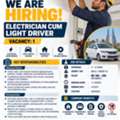 URGENT HIRING FOR BAHRAIN | ELECTRICIAN CUM LIGHT DRIVER | 1 VACANCY