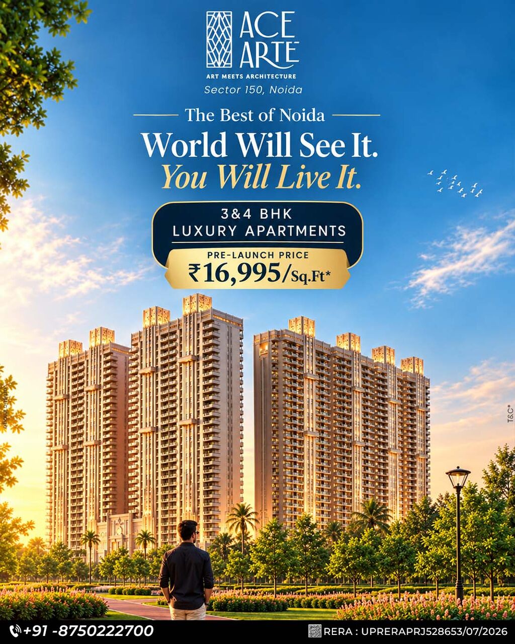 Noida, Apartments, Flats, Houses & Villas, INR 32/month,  4 BR,  2600 Sq. Feet,  Ace Arte Apartments In Noida