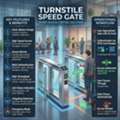 Turnstile Speed Gates For Kuwait Manufacturing & Industrial Plants