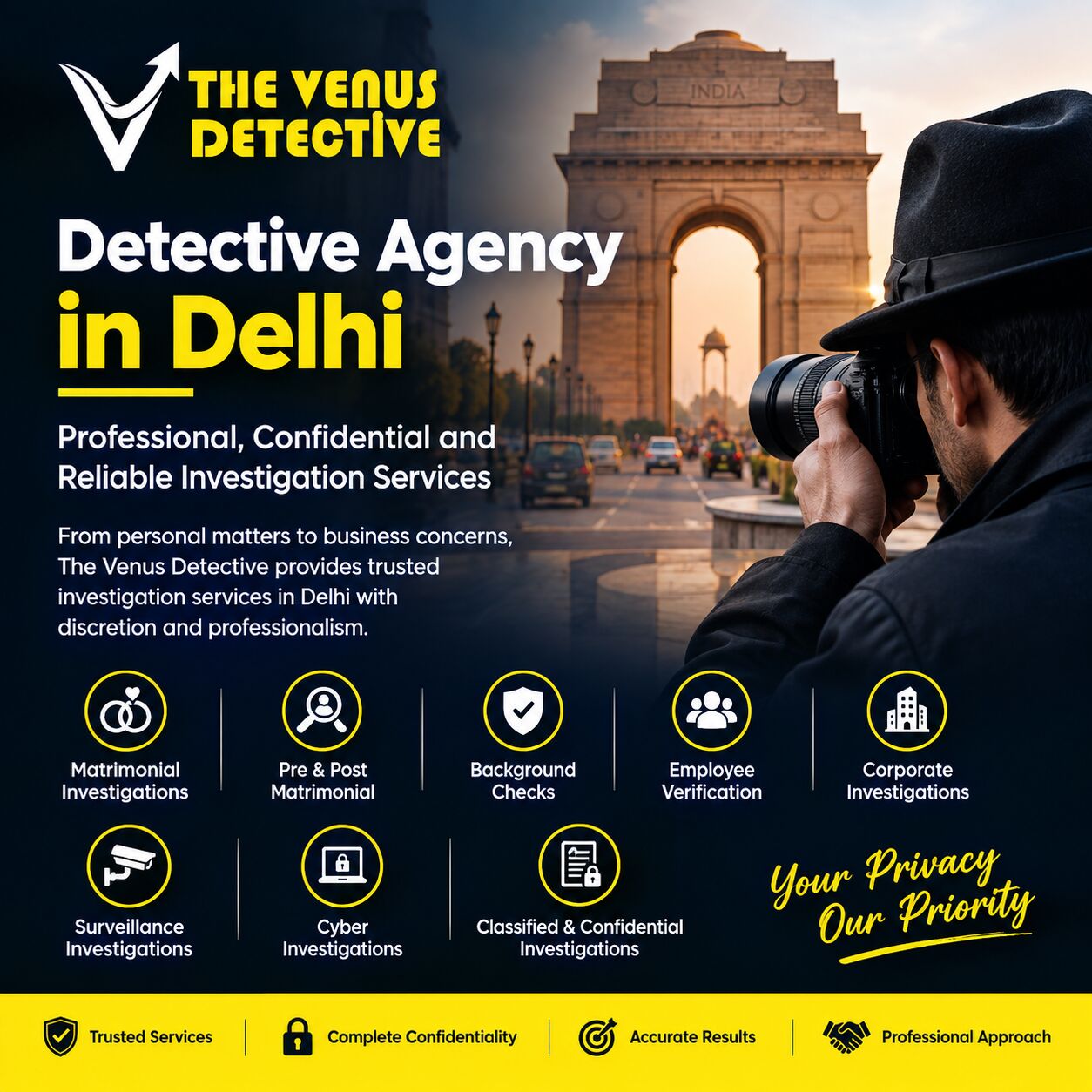 New Delhi, Legal, Professional Detective Agency In Delhi For Confidential Investigations
