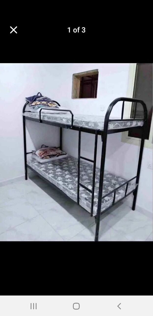 Jeddah, Furniture, SAR 1,  Single Steel Bed Double Steel Bed With Mattress Available Brand New