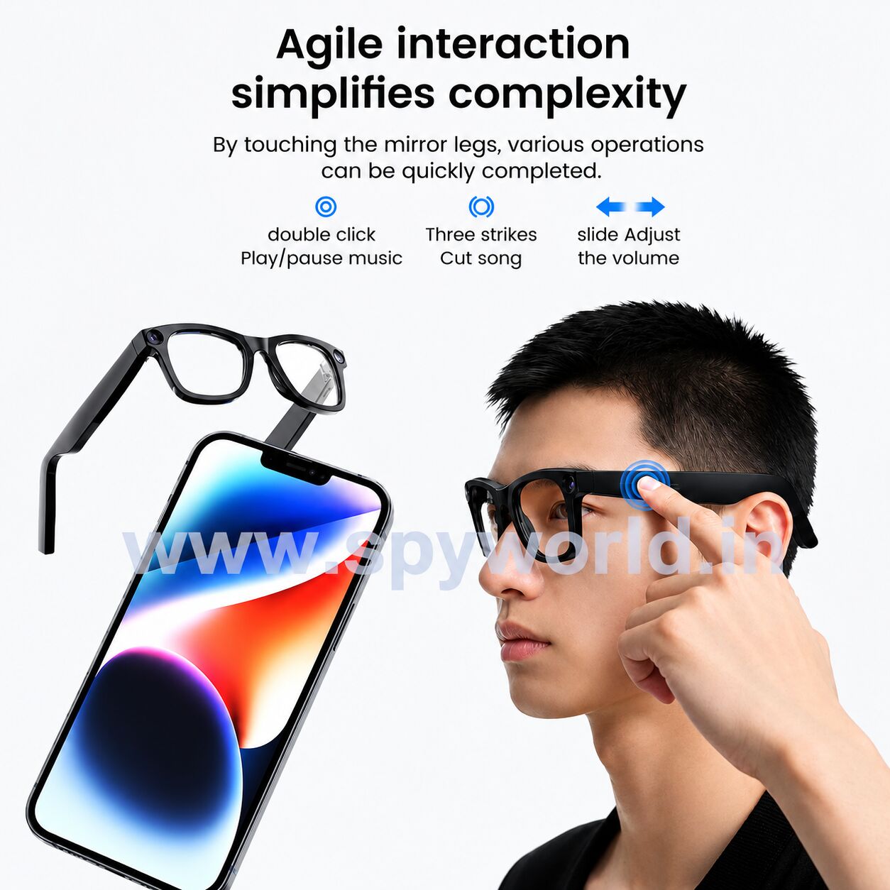 New Delhi, Electronics, INR 4799,  AI Smart Glasses For Men & Women SAKET NEW DELHI   | Spy World