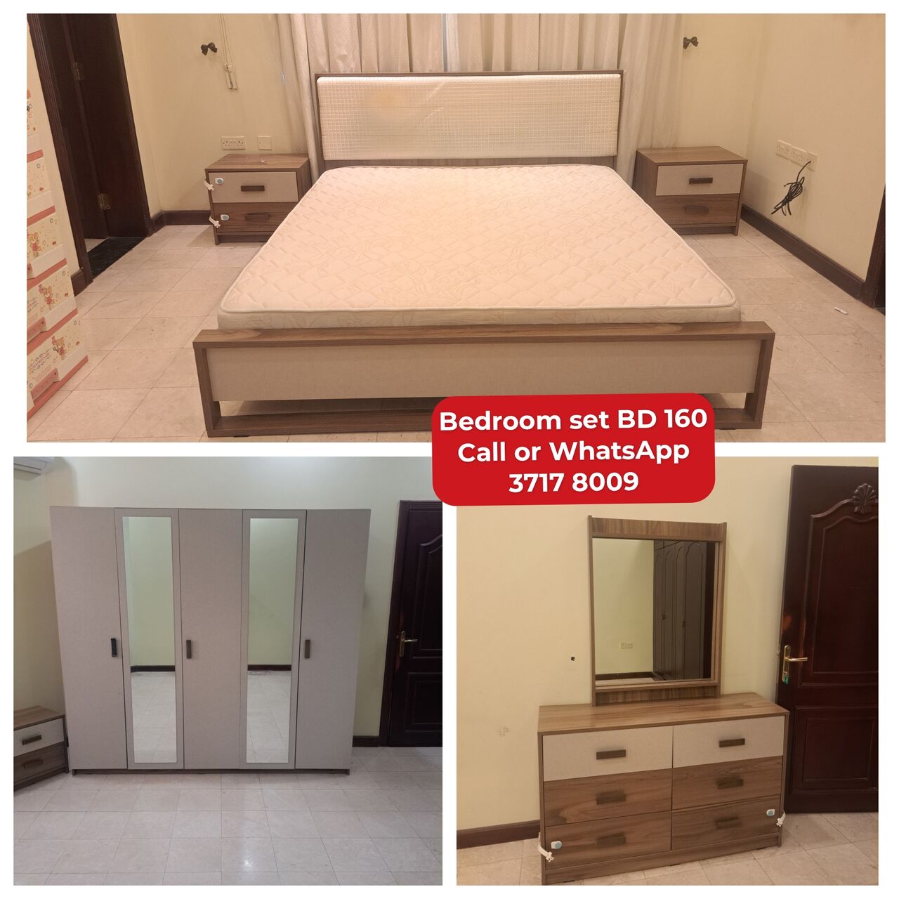 Manama, Furniture, BHD 160,  @@Bedroom Set In Good Condition For Sale With Delivery