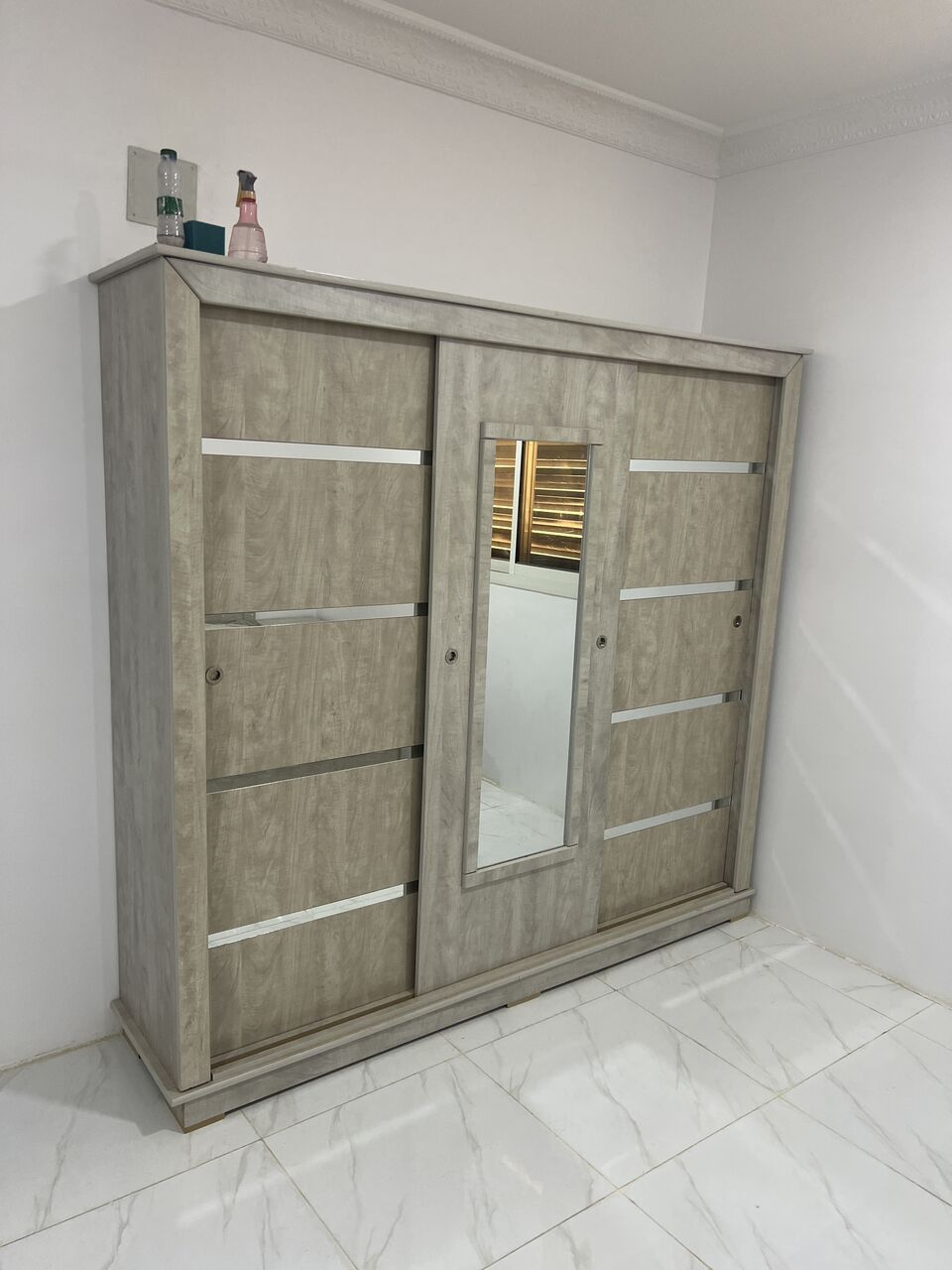 Riyadh, Furniture, SAR 1200,  Room Furniture Bed Almarai Dressing Table With 2 Small Tables
