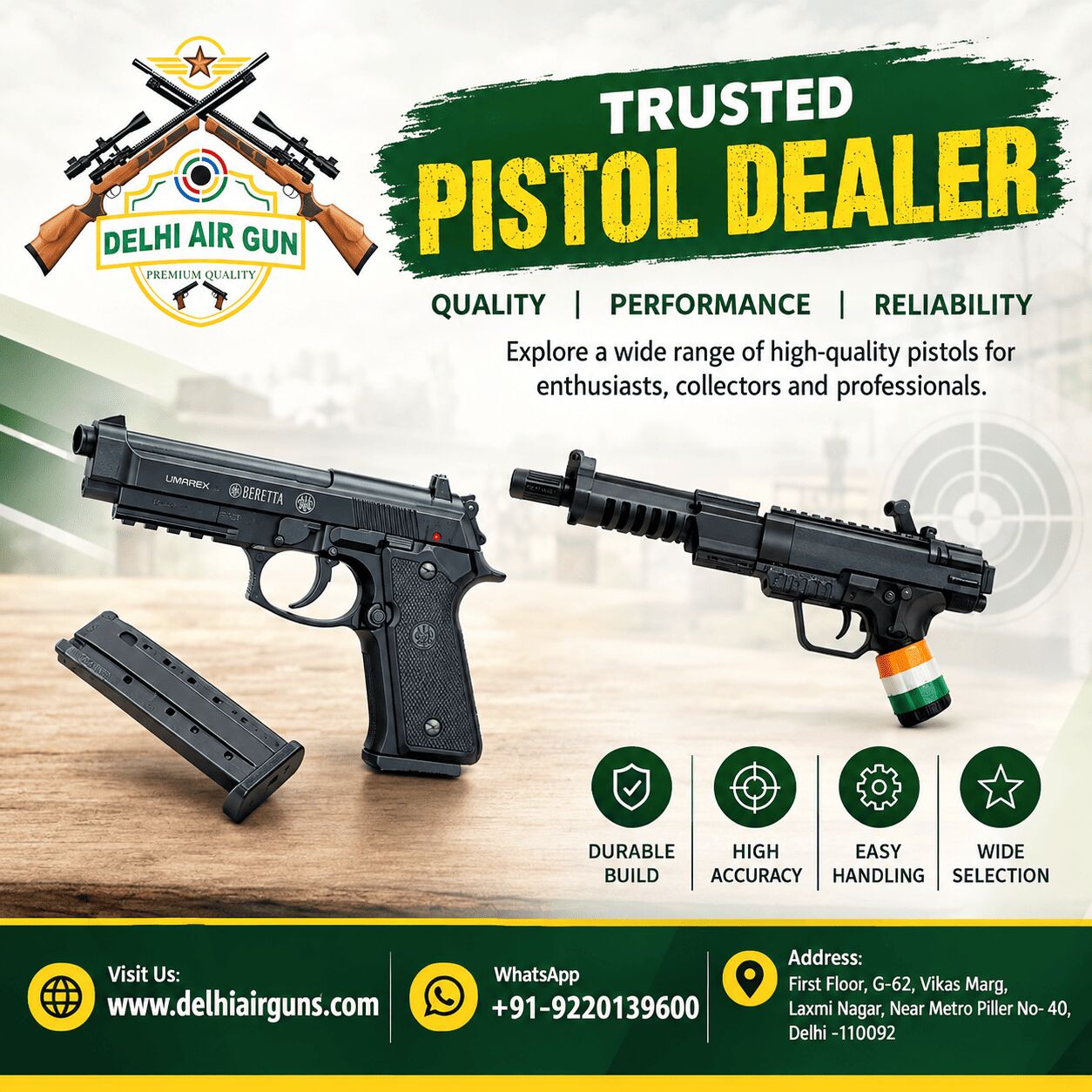 Laxmi Nagar, Sporting Goods, Delhi Air Guns &ndash; Pistol Dealer Information In Delhi