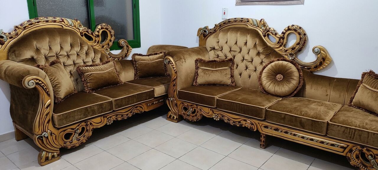 Sulai, Furniture, SAR 15,  Gas Cylider+Luxurious Living Room Set (Sofa+Tables+Tv Stand+Cabinet+Fish Tank With Fish)