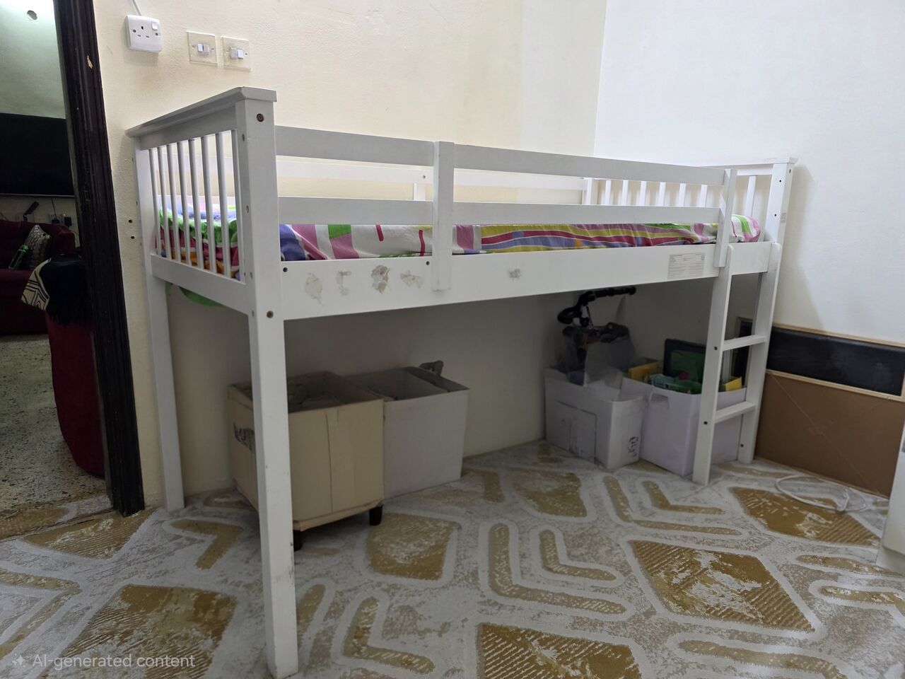 Al Wizarat, Furniture, SAR 350,  Ikea Kid Bunk Bed