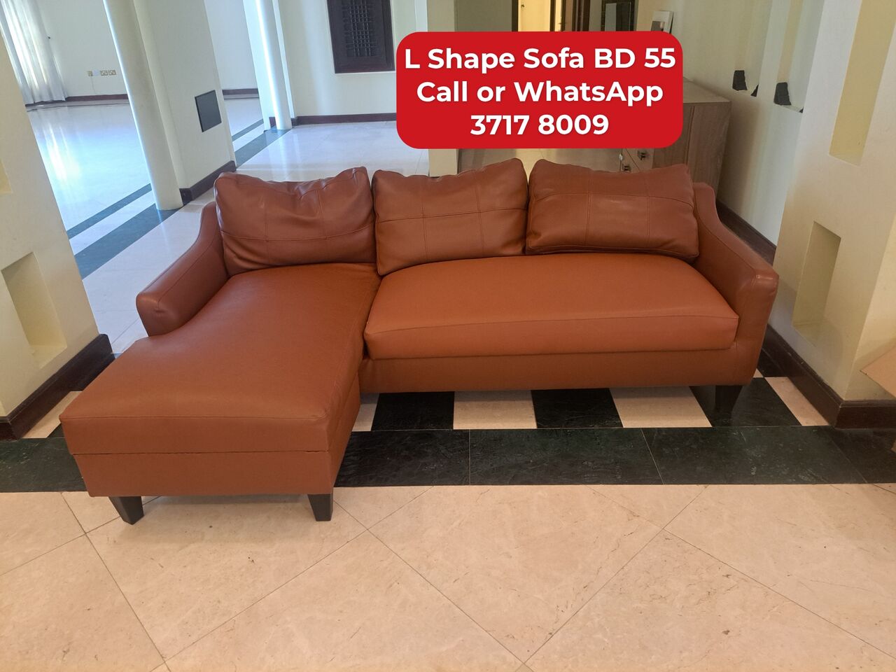 Manama, Furniture, BHD 55,  @@L Shape Sofa In Good Condition For Sale With Delivery