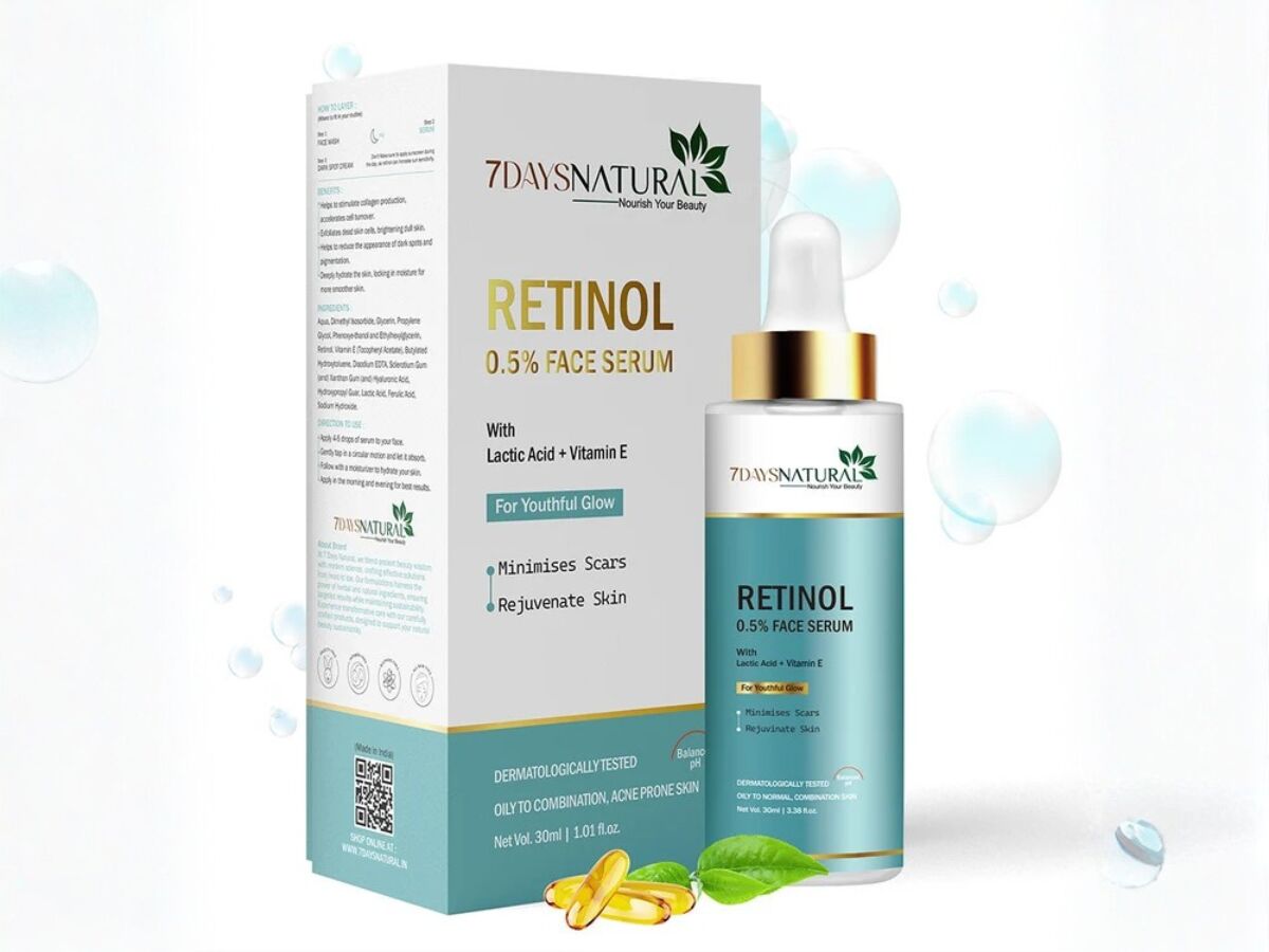 Gurugram, Health & Beauty Items, INR 349,  Retinol Face Serum For Youthful-Looking Skin | 7DaysNatural