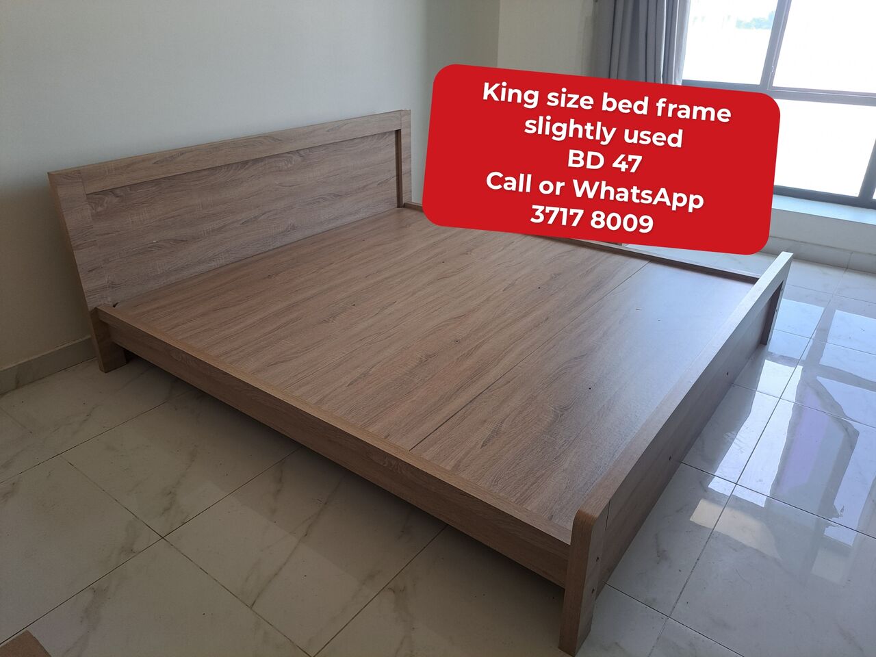 Manama, Furniture, BHD 47,  @@king Size Bed Frame In Good Condition For Sale With Delivery