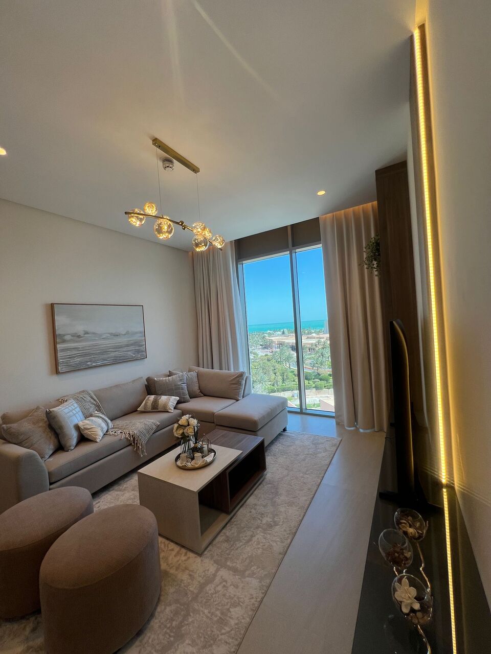 Al Seef, Apartments, Flats, Houses & Villas, BHD 550/month,  Furnished,  1 BR,  Brand New Luxury Sea View Apartment For Rent IN SEEF