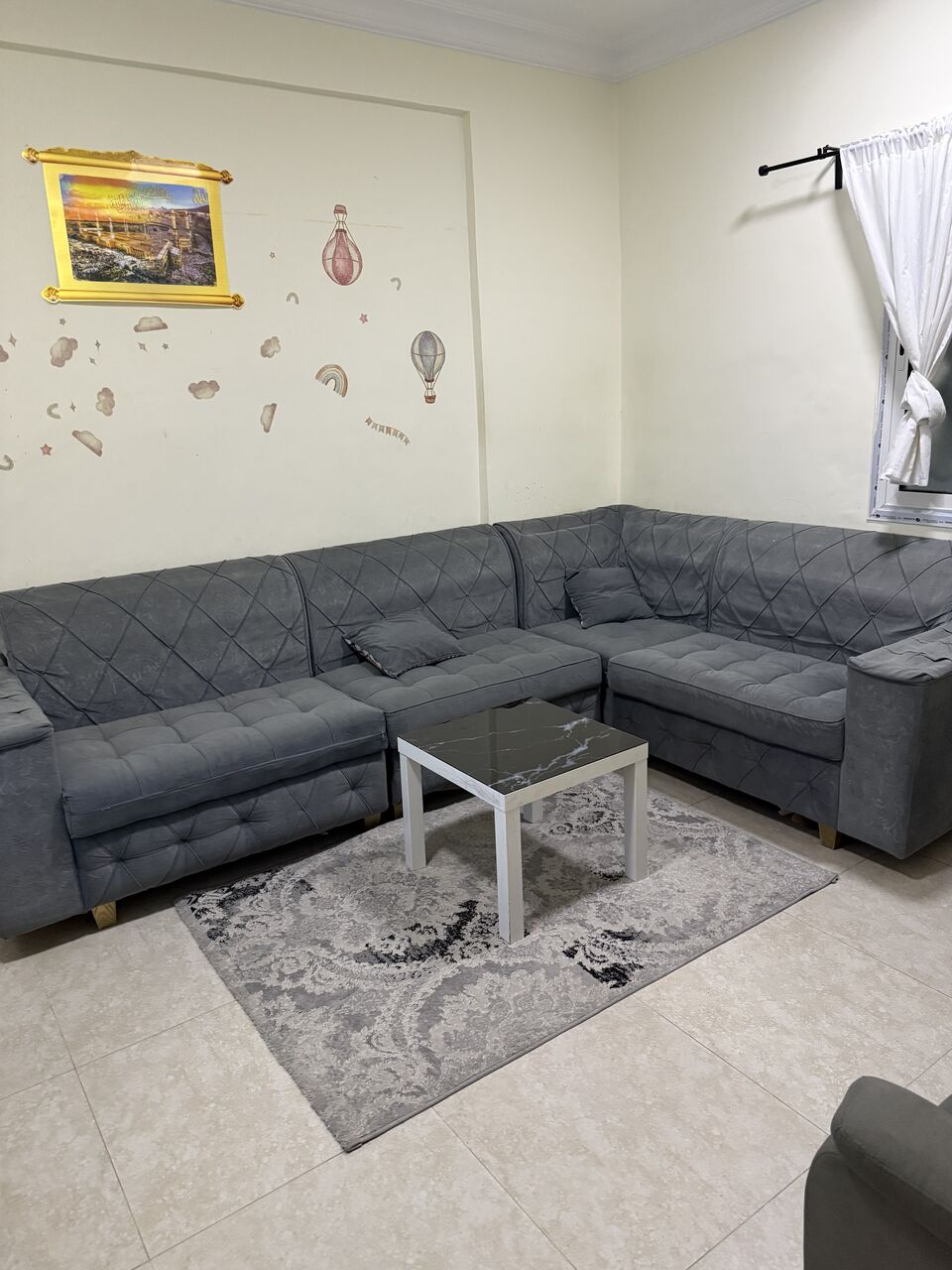 Khobar, Furniture, SAR 500400,  7 SEATER CORNER SOFA WITH TABLE (500 SR) AND GOOD CONDITION RECLINER (400 SR)
