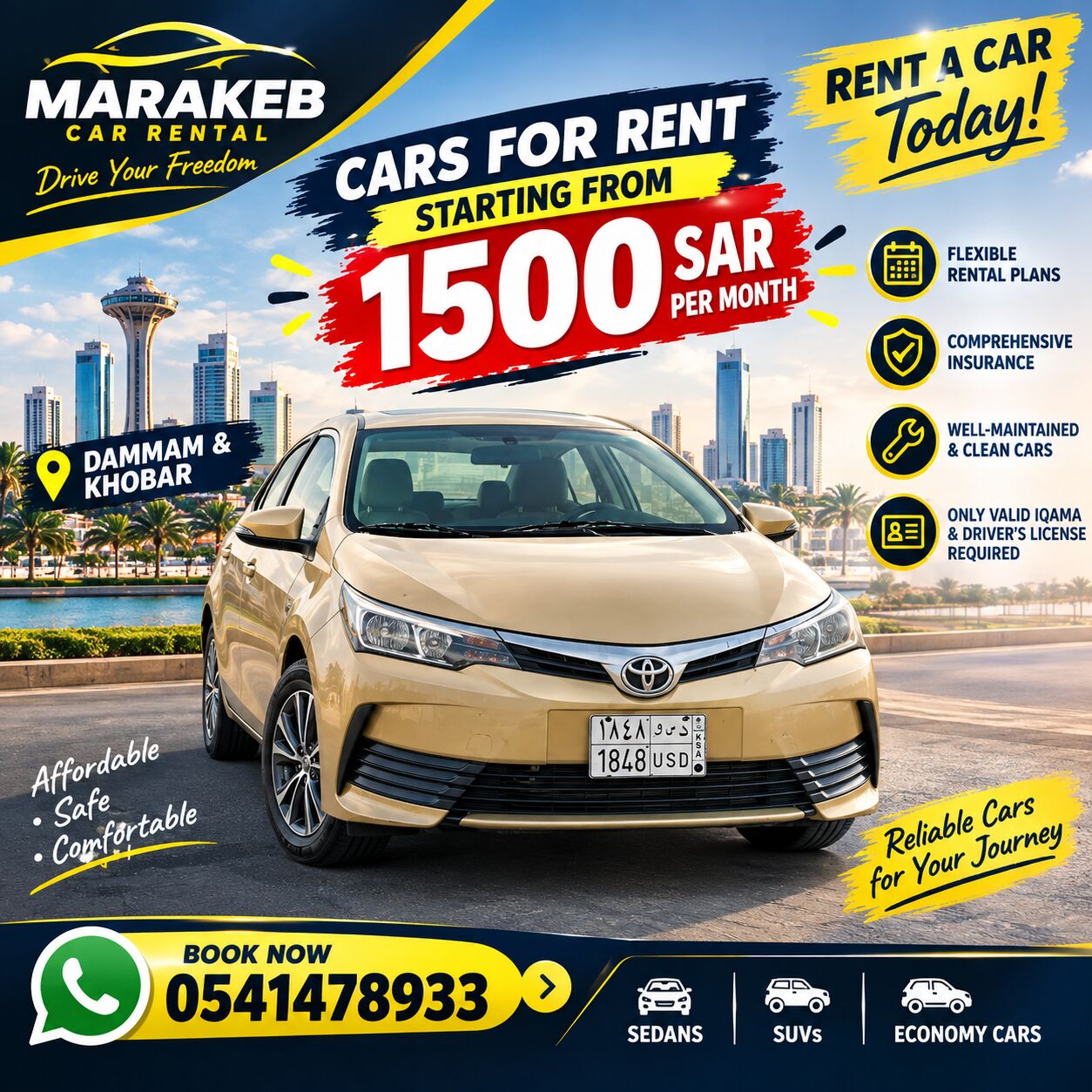 Dammam, Vehicles, Cars & Trucks , SAR 1500,  Hyundai Accent,  2020,  Automatic,  ,  Cars For Rent Monthly And Daily Low Price 1500sar
