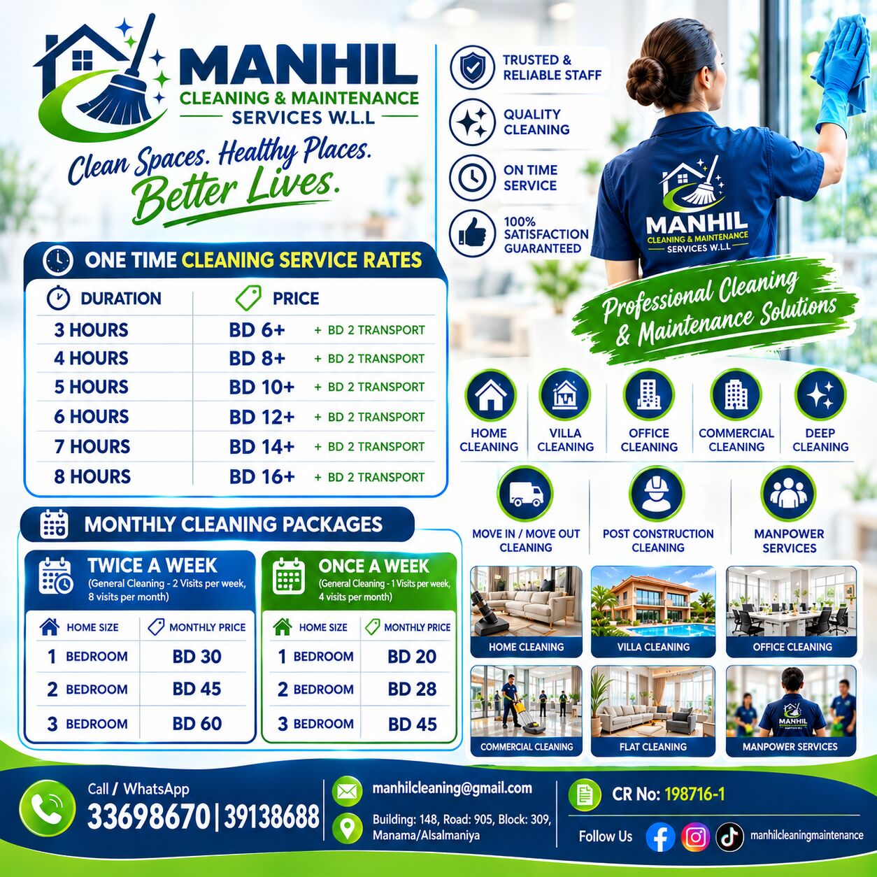 Manama, Cleaning, Professional Home Cleaning Services &ndash; Female Staff | Bahrain