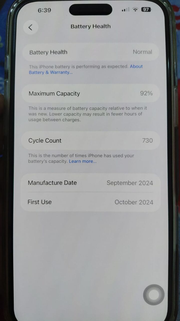 Dammam, Mobile Phones, SAR 3500,  Iphone 16 Plus 512gb Battery Health 92% Black Colour Neat Condition