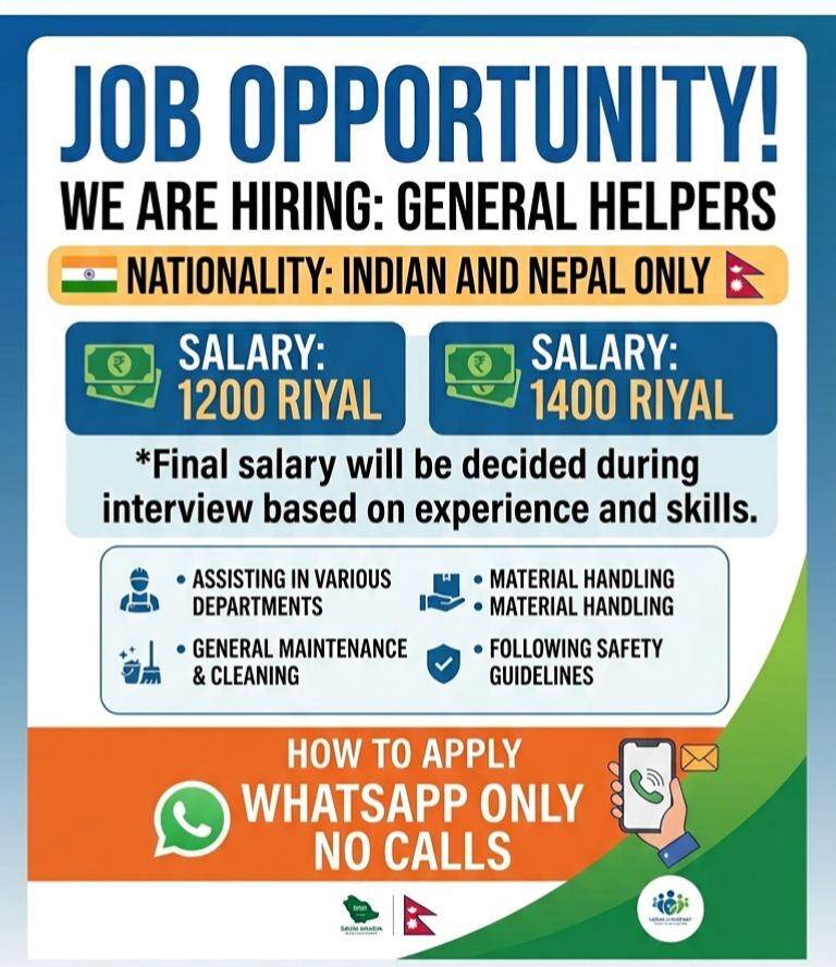 Riyadh, Jobs, General Helper